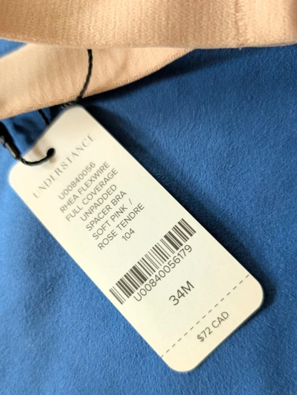 NWT Understance Rhea Unpadded Full Coverage Bra 34M (US)/34J (UK)